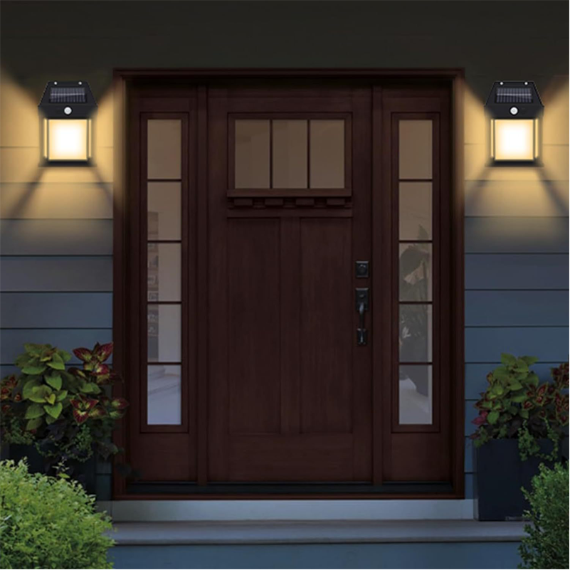 HYTRA Outdoor Solar Induction Tungsten Wire Warm Light Wall Lamp