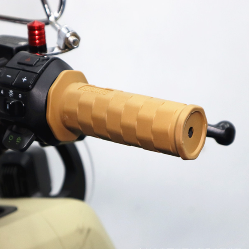 HYTRA Motorcycle retro motorcycle modification handlebar cover, handlebar rubber, faucet grip, universal square anti-slip handlebar rubber cover, high-quality rubber