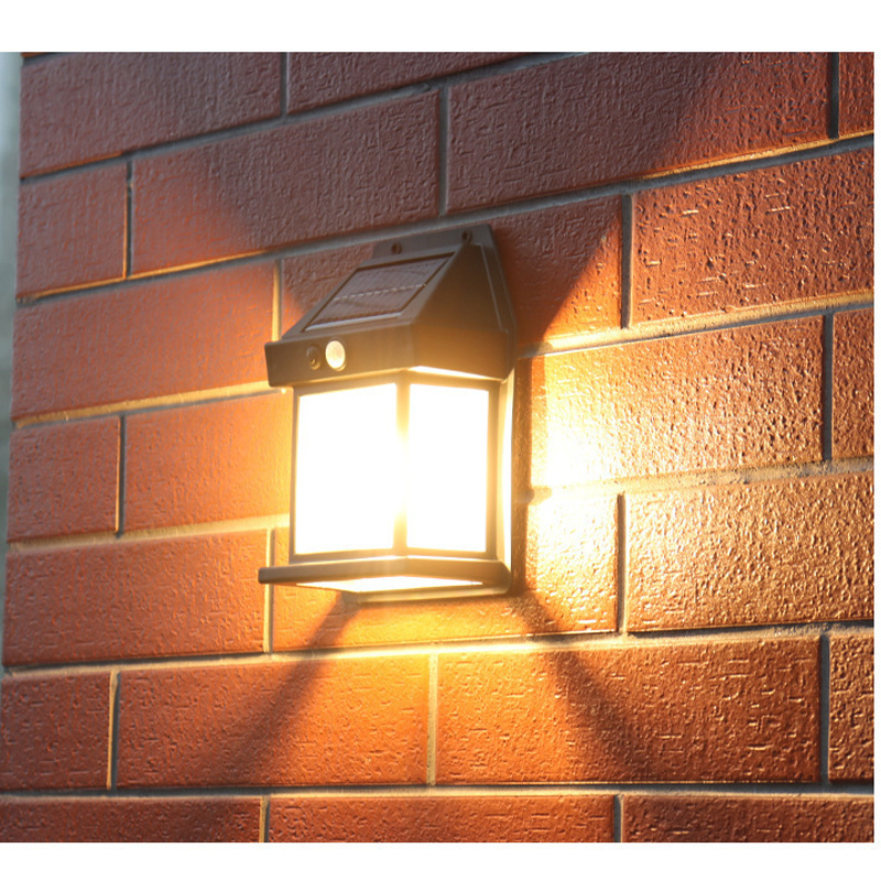 HYTRA Outdoor Solar Induction Tungsten Wire Warm Light Wall Lamp