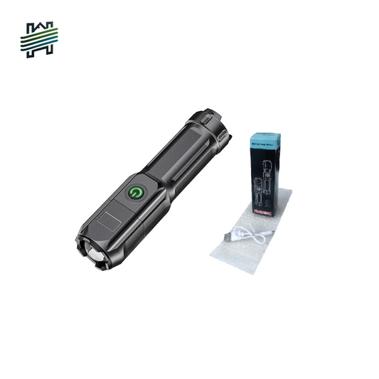 HYTRA ABS Strong Light Focusing Flashlight High-Hardness ABS Strong Light Focusing Ergonomics USB Charging