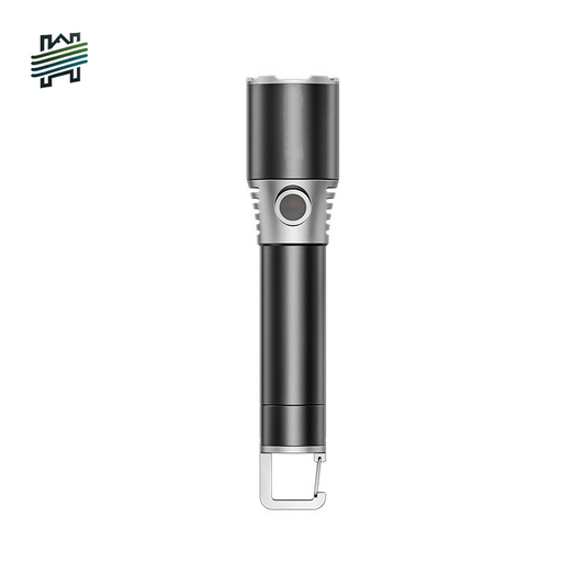 HYTRA Telescopic Zoom Long-range Flashlight Ultra-large Capacity Battery Multi-speed Adjustment Portable Hook Multiple Heat Dissipation