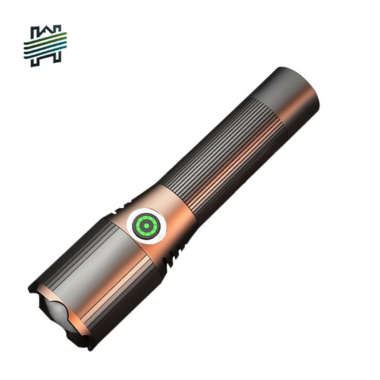HYTRA Zoom Strong Light Flashlight Portable and Rechargeable Three-level Adjustment Large-capacity Battery