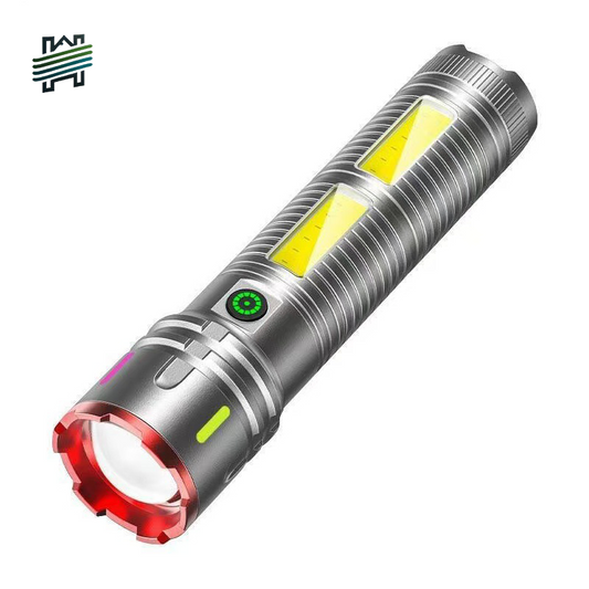 HYTRA Aluminum Alloy Flashlight High-capacity Lithium Battery It can be Used as a Power Bank Telescopic Zoom Intelligent Battery Level Display