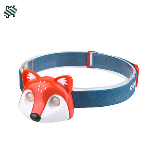 HYTRA Children's Fox Headlamp Life Waterproof One Click Switch Animal Appearance TYPE-C Charging