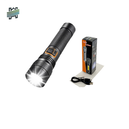HYTRA Rechargeable Telescopic Zoom Aluminum Alloy Flashlight Strong Light Zoom Ultra-long Battery Life USB Smart Direct Charging
