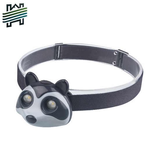 HYTRA Children's Raccoon Headlamp Life Waterproof One Click Switch Animal Appearance TYPE-C Charging