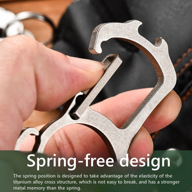 HYTRA Titanium Alloy Keychain Bottle Opener
