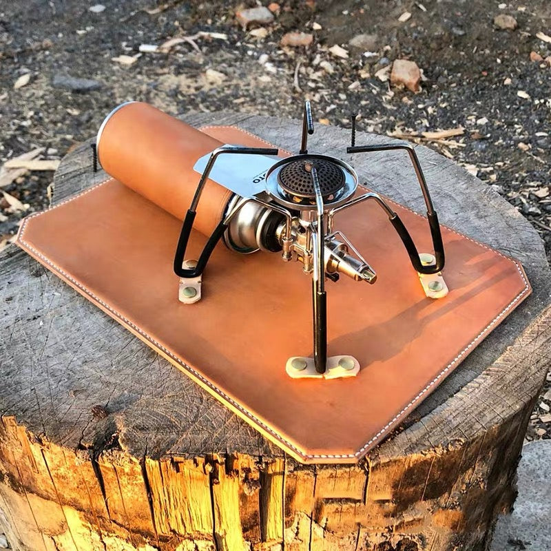HYTRA Spider Stove Cassette Stove Gas Tank Fixing Leather Pad