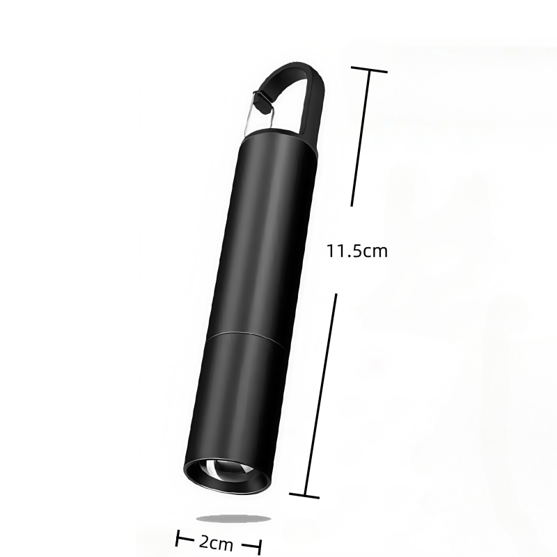 Home LED Zoom Strong Light Mini Small Flashlight C Port Long-range Camping Emergency Charging Flashlight