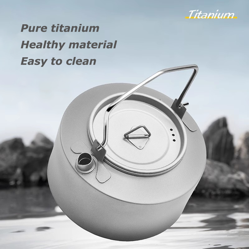 HYTRA Pure Titanium Outdoor Large Capacity Kettle