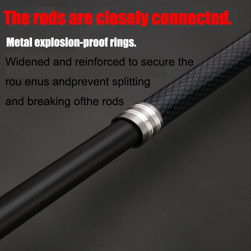 HYTRA Ground Insertion Sea Pole Light And Hard Long-ange Throwing Pole Metal Material Movable Wheel Seat Comfortable and Non Slip With Built-in Ground Plug