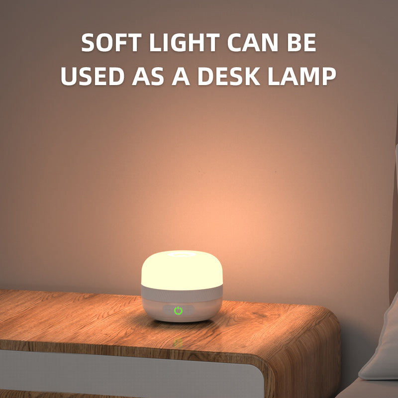 HYTRA Camping Lamp Atmosphere Bedside Lamp Multiple-speed Mode Magnetic Attraction Function Rechargeable