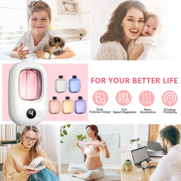 HYTRA Perfume Rechargeable Fragrance Machine Air Humidifiers Digital Display