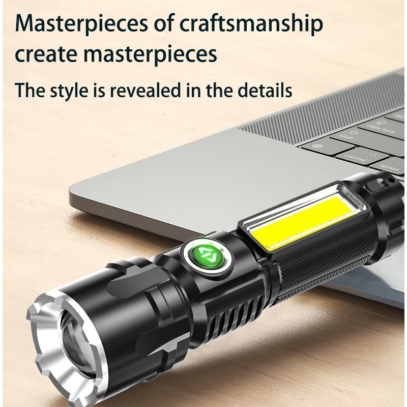 HYTRA ABS Outdoor Portable Rechargeable Flashlight