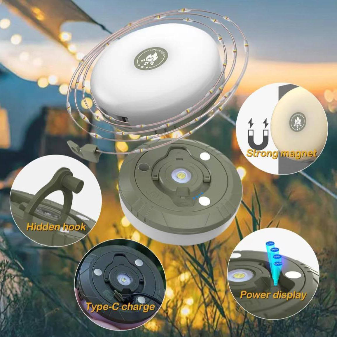 HYTRA Multifunctional Outdoor Camping String Lights