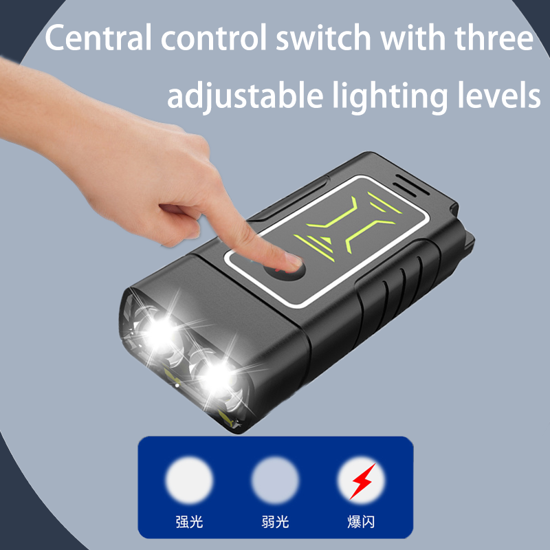HYTRA Mini Dual-core LED Flashlight is a Portable Rechargeable Device that can Emit Strong Light and is Suitable for Long-distance Use as a Slim Handtorch.