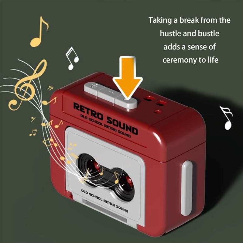 HYTRA Mini Retro Tape Recorder Keychain High-quality ABS