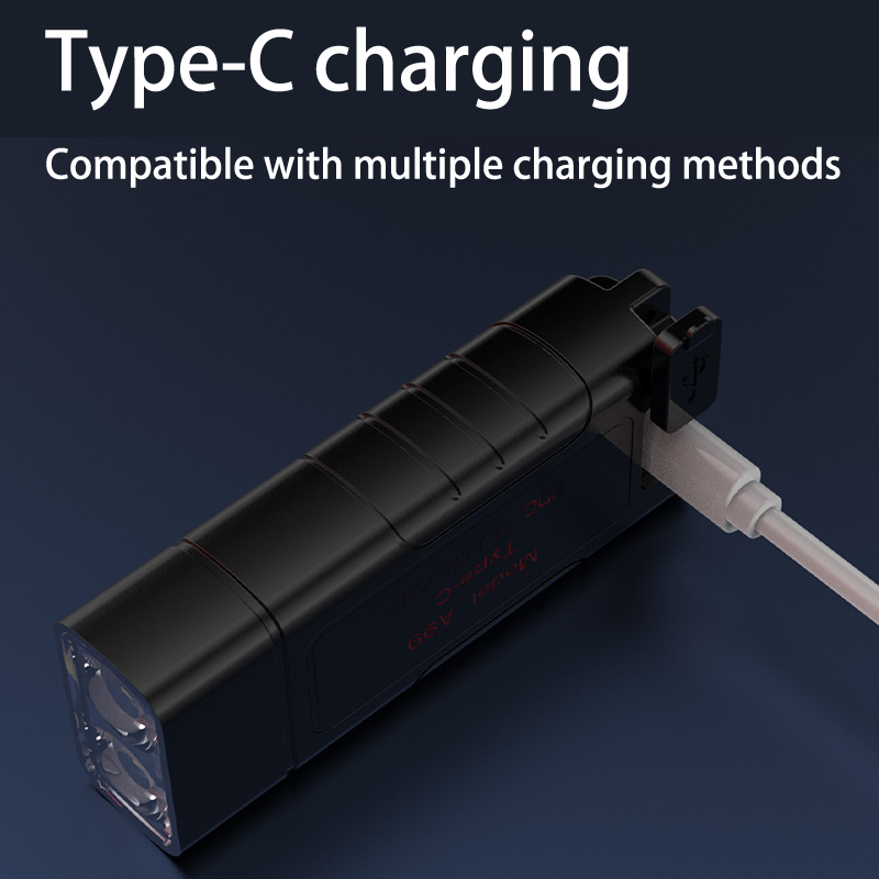 HYTRA Mini Dual-core LED Flashlight is a Portable Rechargeable Device that can Emit Strong Light and is Suitable for Long-distance Use as a Slim Handtorch.