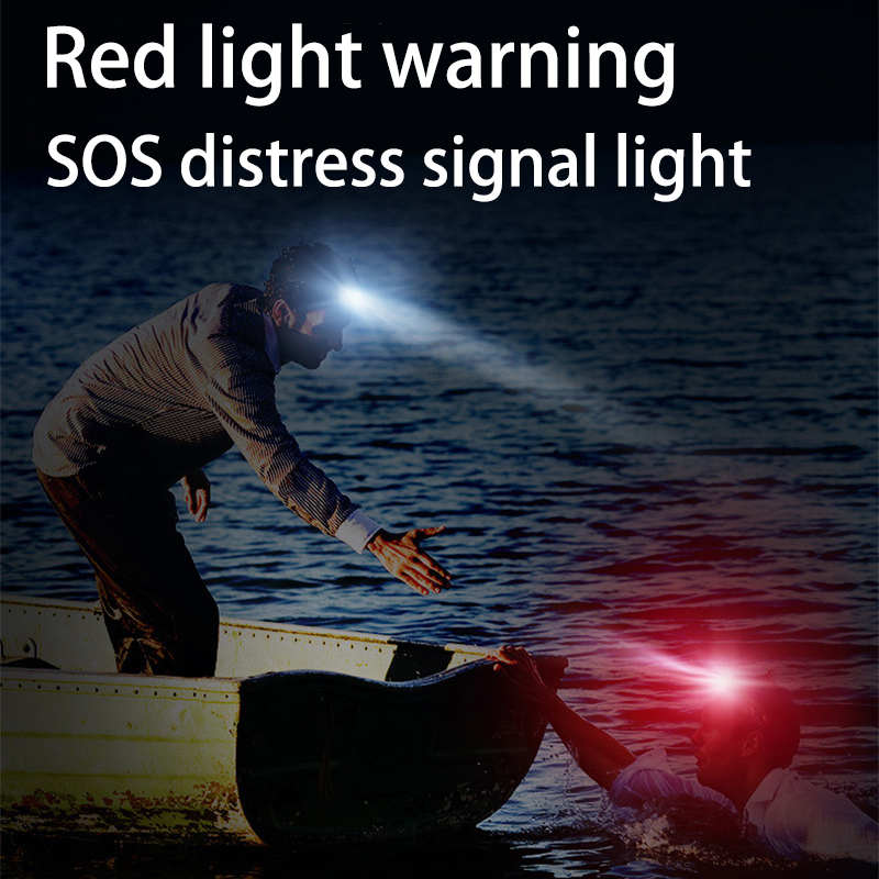 HYTRA Three-color Light Source Induction Headlamp Multiple Light Sources are Gradually Buffered and Switched With Intelligent Sensing for Strong Long-range Light