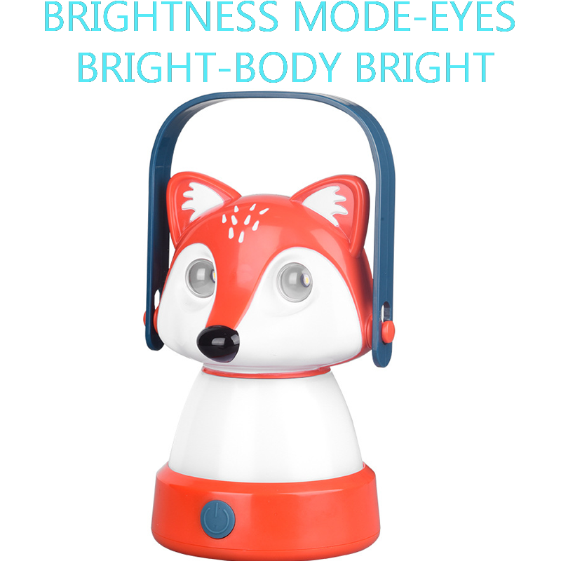 HYTRA Children's Portable Camping Lantern IPX4 Waterproof for Daily Use Bright Eyes and Body Powered by 3AAA Dry Batteries 6-10H Battery Life