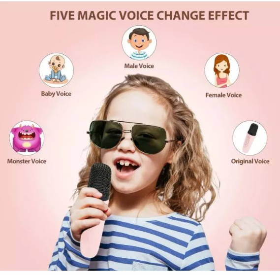 HYTRA Speaker Bluetooth Karaoke 2 Mic Set
