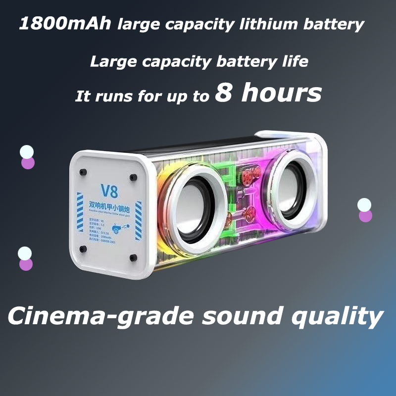 HYTRA Transparent Dazzling Light Bluetooth Speaker