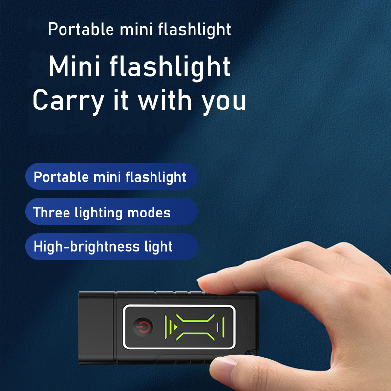 HYTRA Mini Dual-core LED Flashlight is a Portable Rechargeable Device that can Emit Strong Light and is Suitable for Long-distance Use as a Slim Handtorch.
