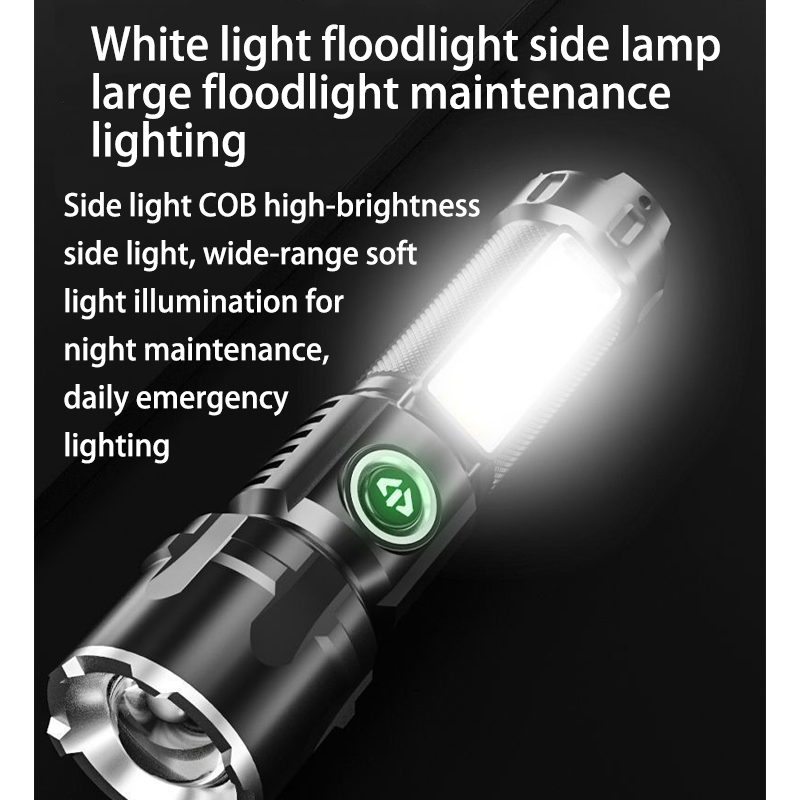 HYTRA ABS Outdoor Portable Rechargeable Flashlight