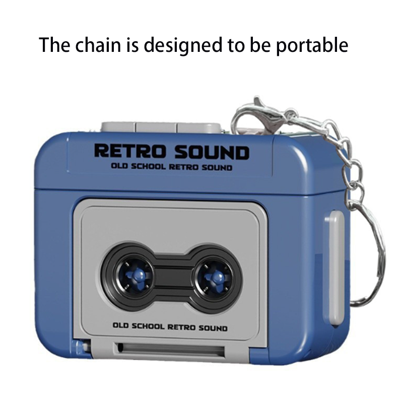 HYTRA Mini Retro Tape Recorder Keychain High-quality ABS