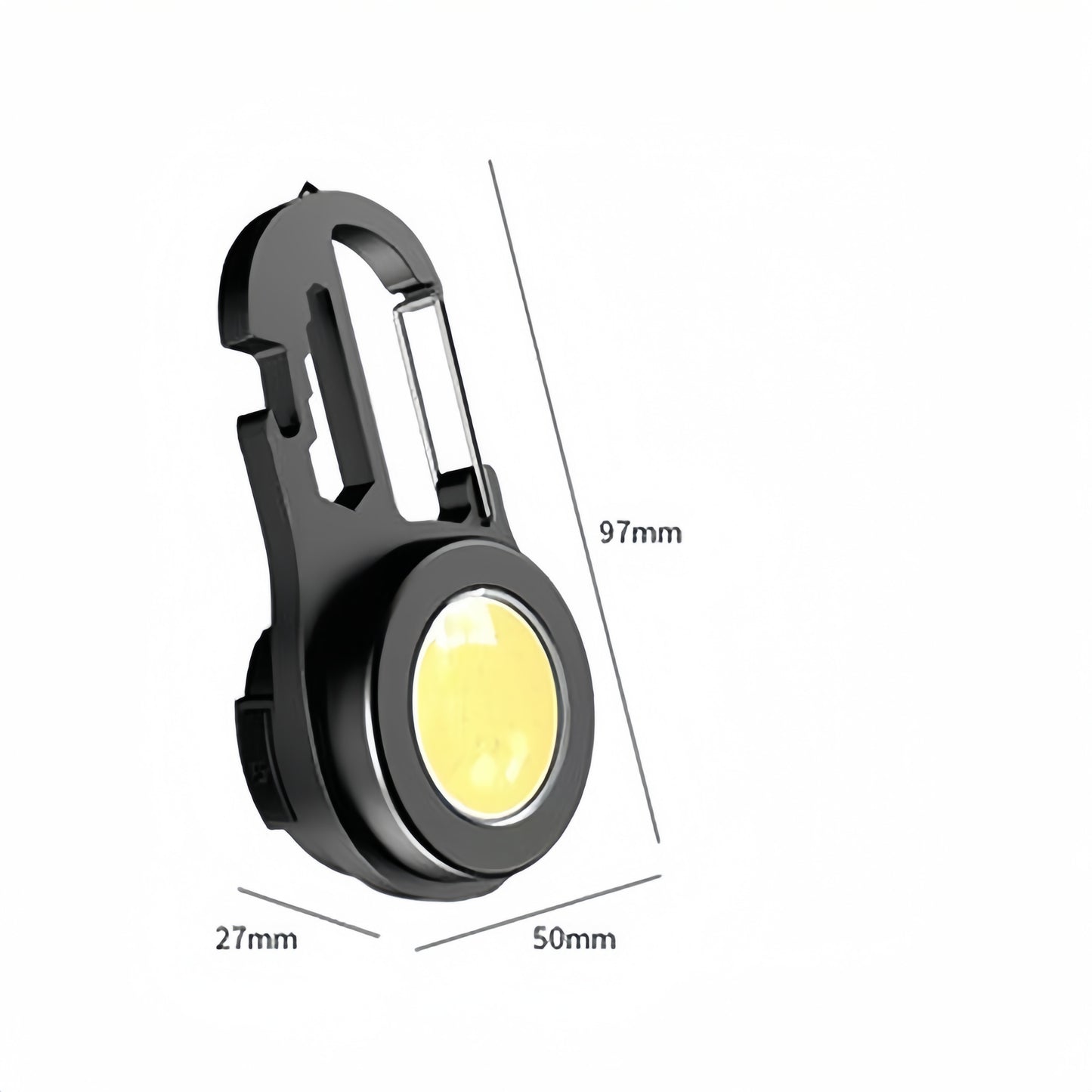 Multifunctional high-brightness small flashlight, clip-on keychain lamp, rechargeable, strong magnet, portable, outdoor working lamp