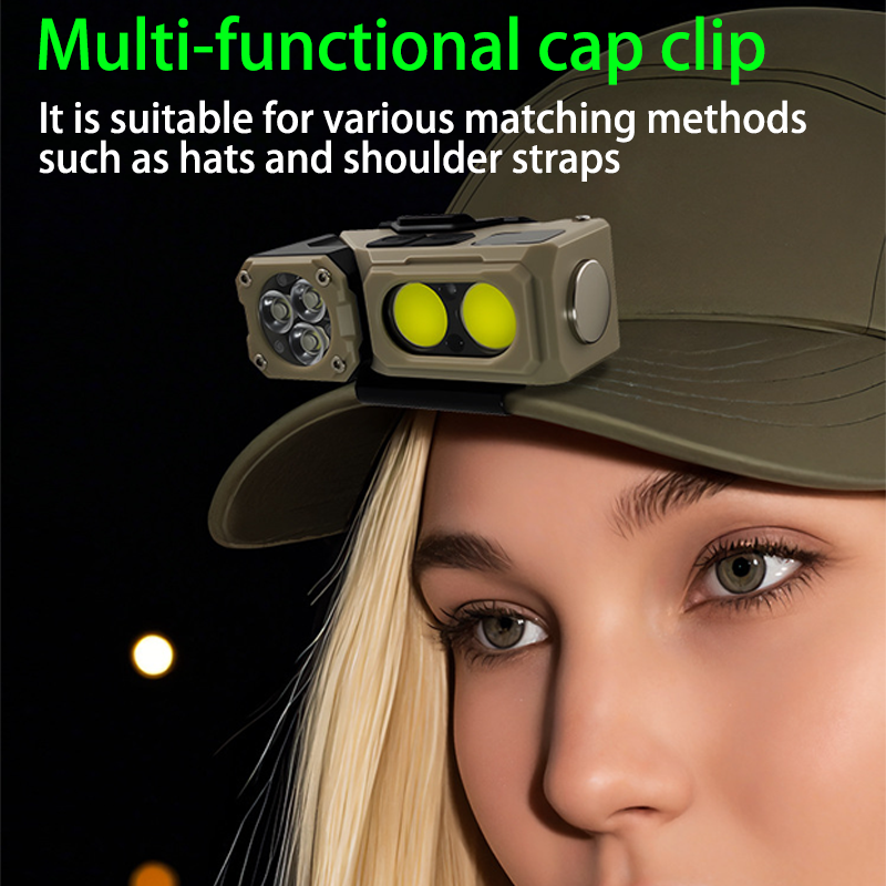 HYTRA ABS Multi-functional Outdoor Sensor Headlamp ABS Engineering Plastic 180° Rotatable IPX4 Waterproof Hand Sensor