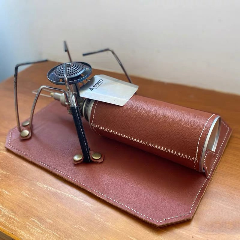 HYTRA Spider Stove Cassette Stove Gas Tank Fixing Leather Pad