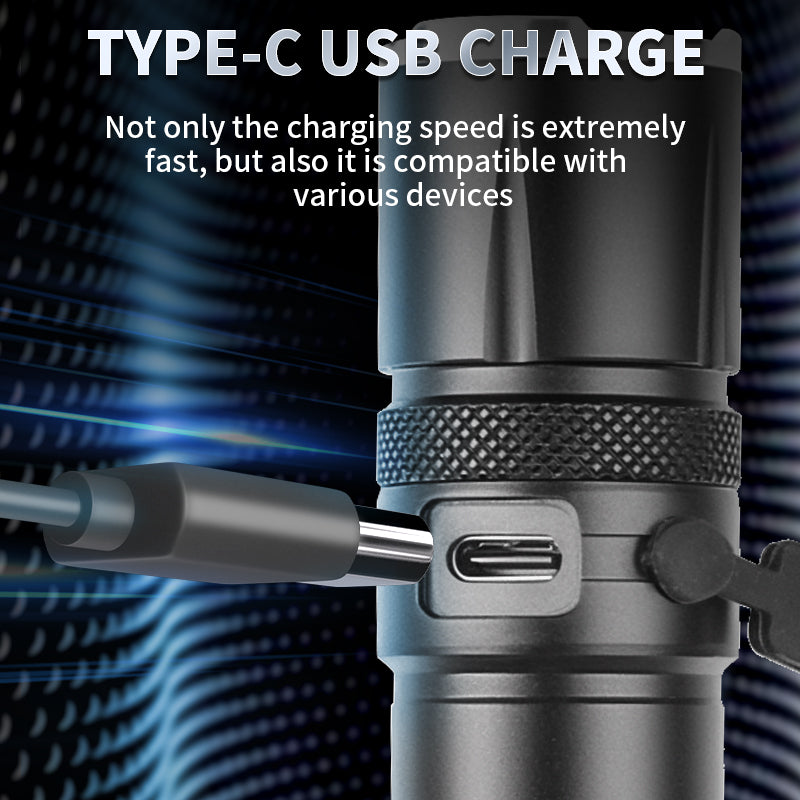 HYTRA White Laser Long Range Flashlight