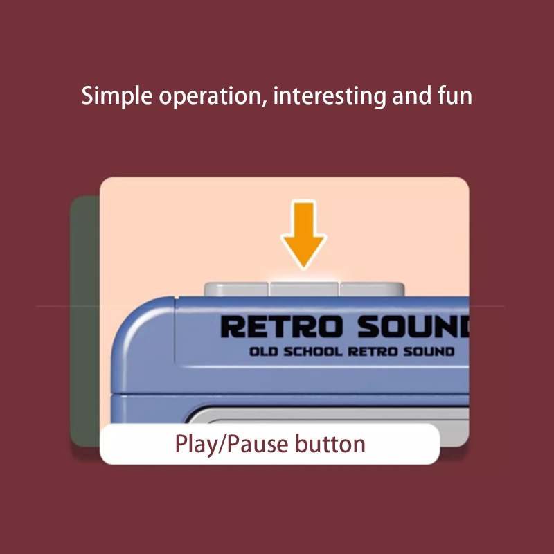 HYTRA Mini Retro Tape Recorder Keychain High-quality ABS