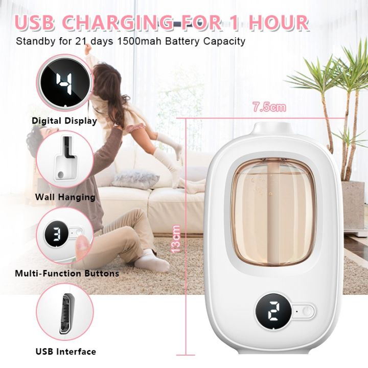 HYTRA Perfume Rechargeable Fragrance Machine Air Humidifiers Digital Display