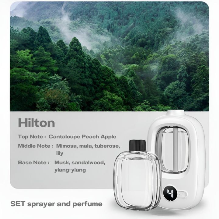 HYTRA Perfume Rechargeable Fragrance Machine Air Humidifiers Digital Display