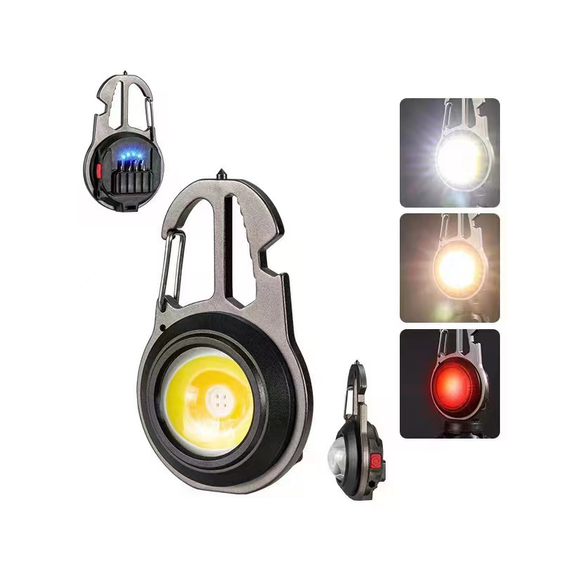 HYTRA Multifunctional Portable USB Mini Keychain Lamp Compact in Size Easy to Carry Multi-functional Wrench