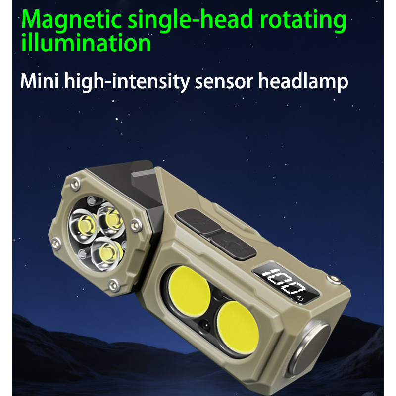 HYTRA ABS Multi-functional Outdoor Sensor Headlamp ABS Engineering Plastic 180° Rotatable IPX4 Waterproof Hand Sensor