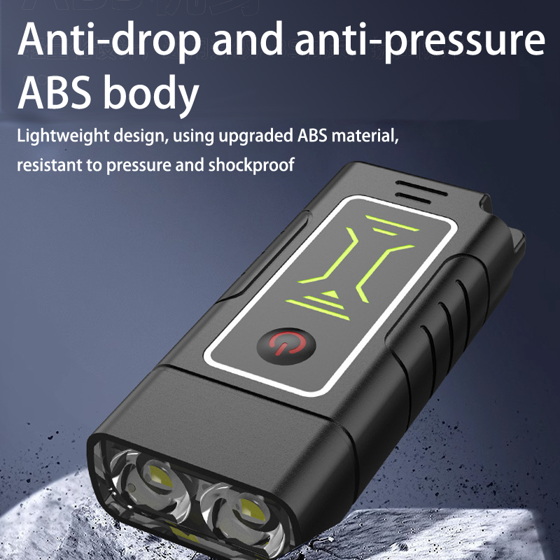 HYTRA Mini Dual-core LED Flashlight is a Portable Rechargeable Device that can Emit Strong Light and is Suitable for Long-distance Use as a Slim Handtorch.