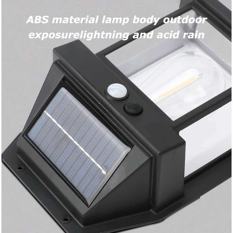 HYTRA Outdoor Solar Induction Tungsten Wire Warm Light Wall Lamp