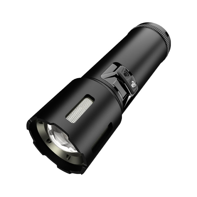 HYTRA LED Ultra-bright Long-range Multi-Functional Flashlight The Focused Zoom Digital Screen Displays Overcharging Protection for the Laser Wick