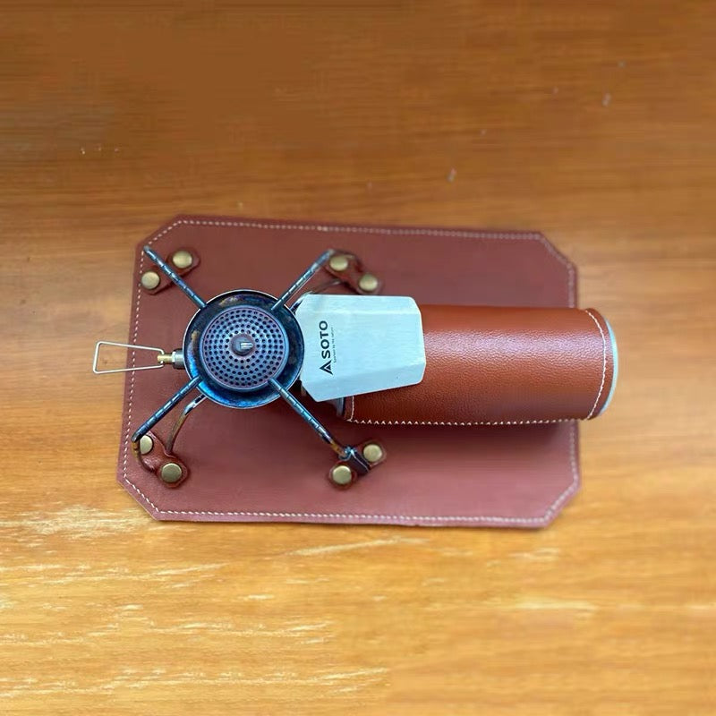 HYTRA Spider Stove Cassette Stove Gas Tank Fixing Leather Pad