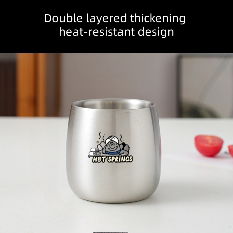 HYTRA 304 stainless steel glass, kindergarten plate, children's tableware cup