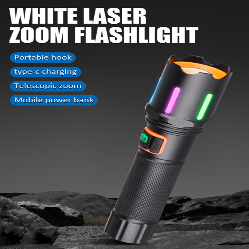 HYTRA Strong Flashlight for Patrol Camping and Outdoor Lighting, COB Aluminum Alloy