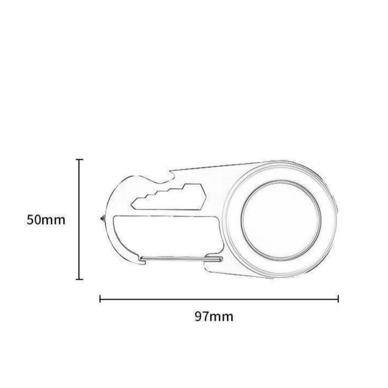 Multifunctional high-brightness small flashlight, clip-on keychain lamp, rechargeable, strong magnet, portable, outdoor working lamp