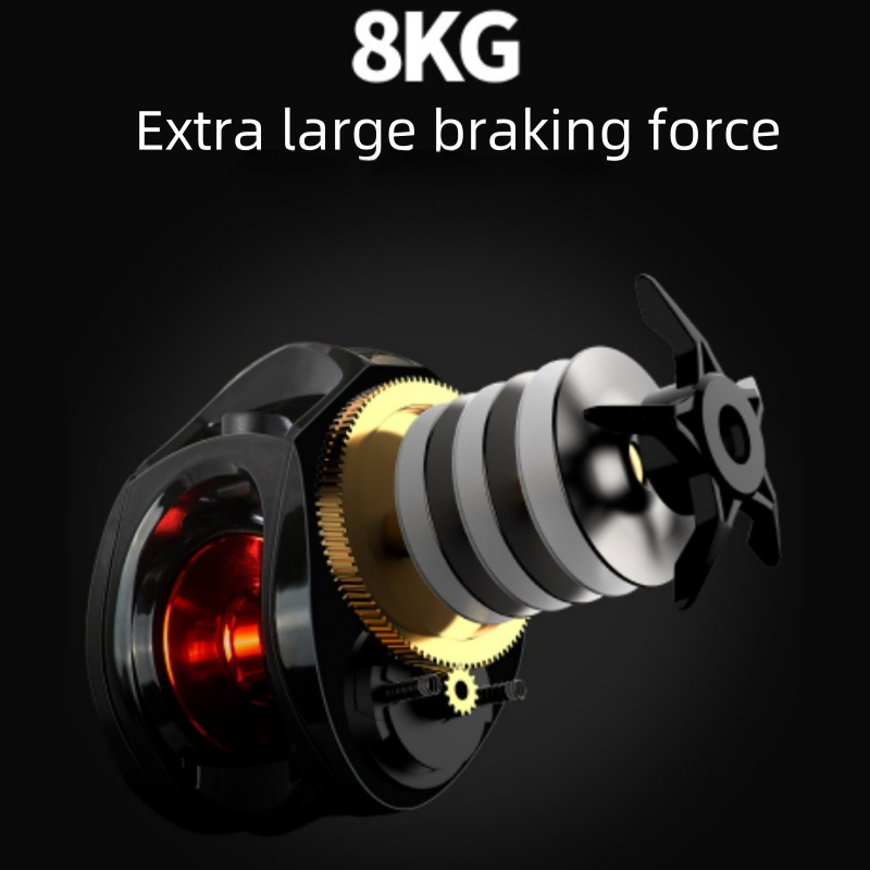 Anti-fried line water drop wheel long throw fish wheel road Asian wheel fish wheel micro-matter fishing reel sea pole wheel fishing reel fishing gear