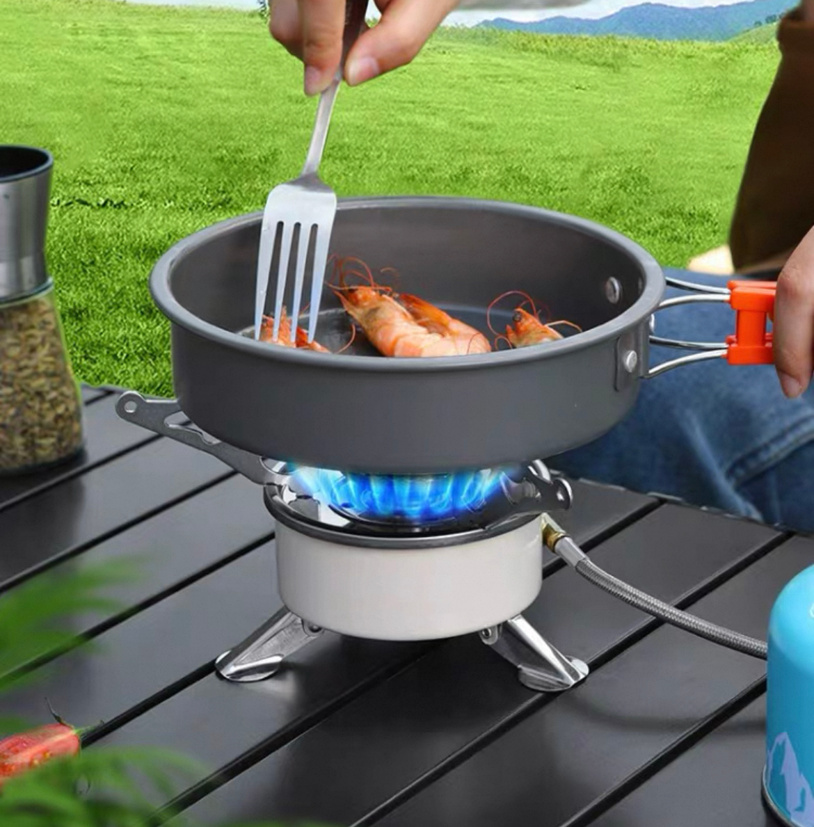HYTRA Outdoor Portable Folding Cassette Stove K201K