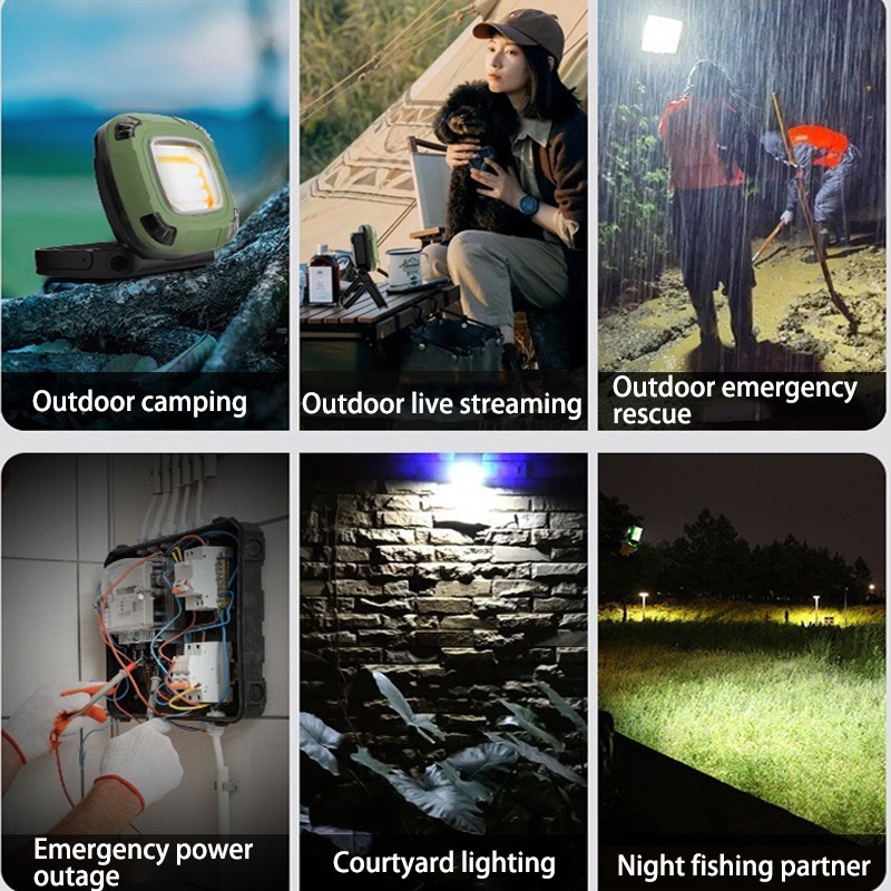 HYTRA All-terrain LED Camping Lights Shock-resistant and Waterproof Ultra-large Capacity Battery 82+ Color Rendering Index