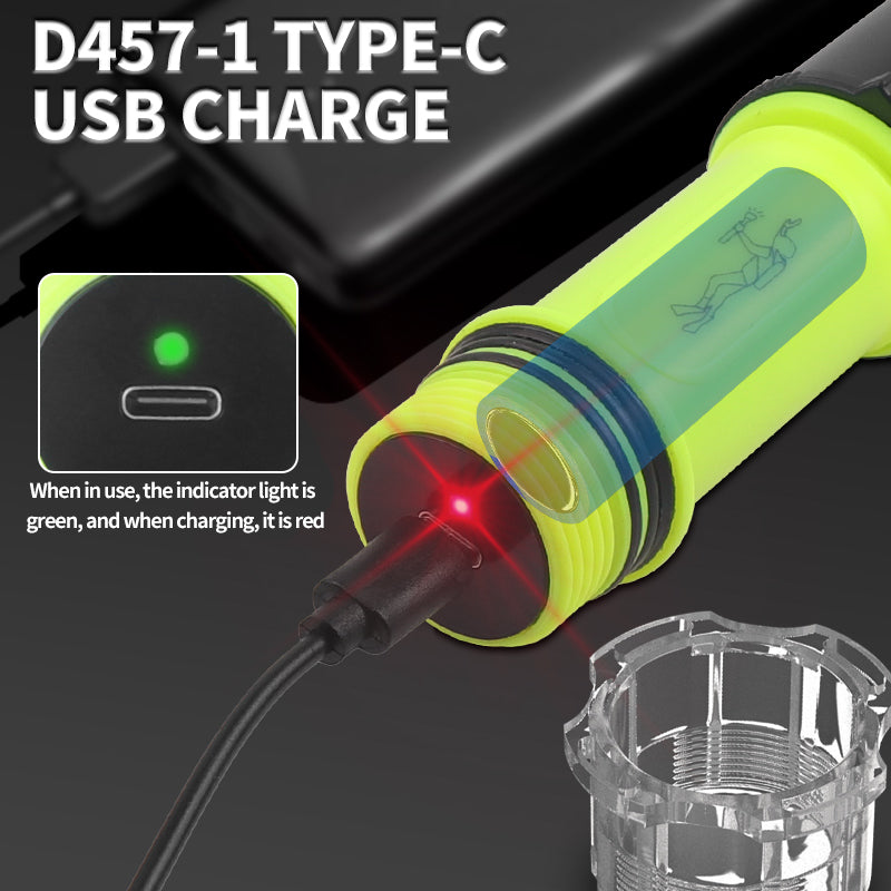 HYTRA USB Rechargeable Diving Flashlight