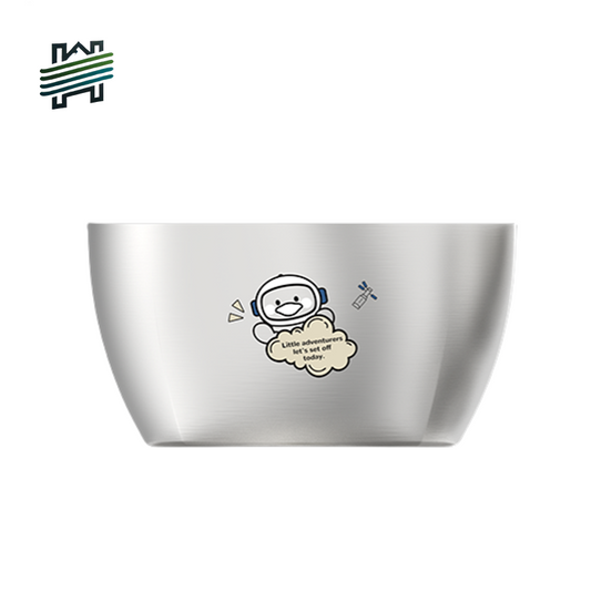 HYTRA Stainless Steel Children's Bowl School and Hotel Special Bowl Aerospace Co-branded Stainless Steel